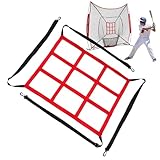 Strike Zone-Ziel Für Baseball-Softball-Netz – 9-Loch-Werfen, Pitchen, Schlagen, Schlagen, Fangen, Übungsziel | Tragbarer Schlagtrainer, Trainingshilfen Für Die Pitcher-Genauigkeit