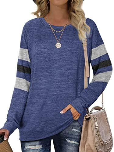 Geifa Sweatshirts for Women Crewneck Color Block Sweaters Long Sleeve Tunic Tops 1 Geifa Sweatshirts for Women Crewneck Color Block Sweaters Long Sleeve Tunic Tops