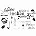 Alleshelfer Wandtattoo Sprüche Küchen, Küche Leben Wandaufkleber Sprüche Schwarz Wandaufkleber Küche Dekor Restaurant Zitate Sprüche Kochen Wandaufkleber