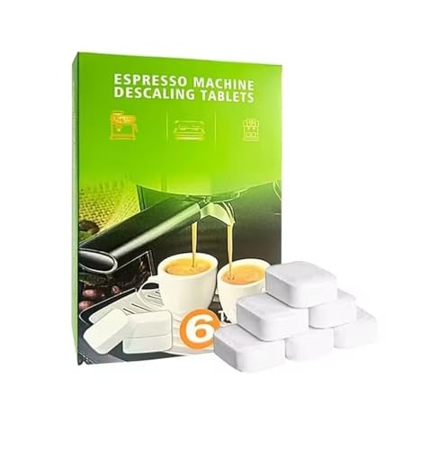 Tableta descalcificadora for cafetera, tabletas descalcificadoras compatibles con cafetera automática, 6/10 unidades(Descaling-20g-6)