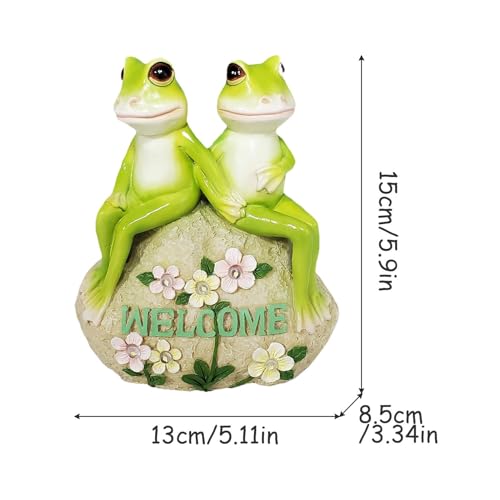 Lampe à gazon extérieur grenouille solaire décorative et étanche