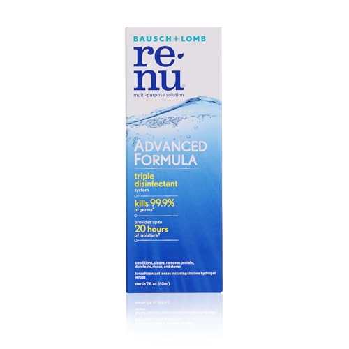 Image of Bausch + Lomb Renu Advanced Multi Purpose Contact Lens Cleaning Solution (60ml) - Pack of 1