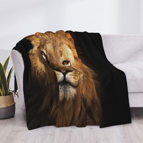Couverture de lit microfibre de qualité supérieure imprimé lion majestueux - 6
