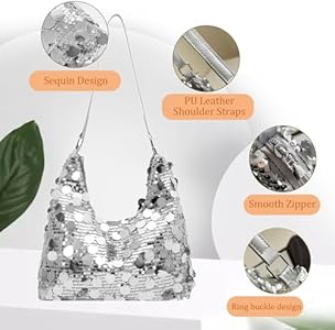 Avondtas voor dames, clutch, schoudertas, kleine pailletten, handtas, kettingtas voor bruiloft, party, disco, A-goud, F