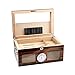 XZJJZ Humidor for sigari con igrometro e umidificatore, Anteriore, Contiene 100 sigari