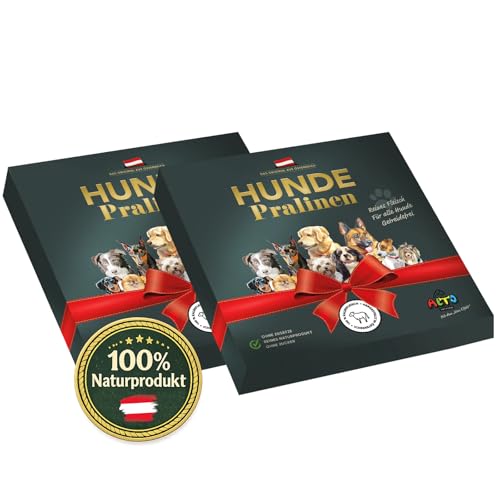 Alto - Premium Hunde-Pralinen vom Kalb | in hochwertiger Geschenk-Box | 100% Naturprodukt | besondere Hundeleckerlies - 2 Packungen