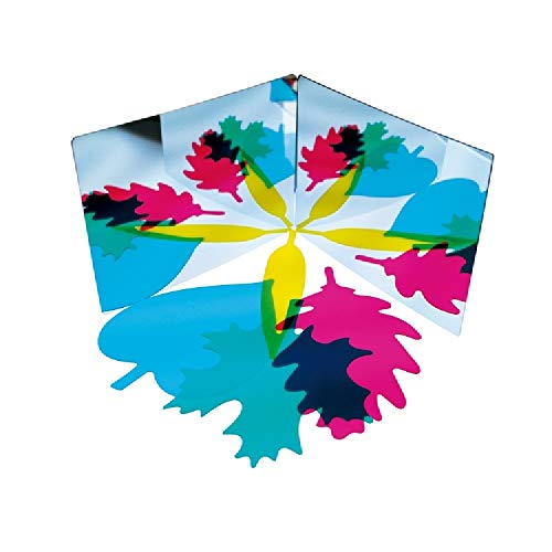 HenBea 1052 - Espejo Libro, Juego Infantil de 2 Espejos acrilico Unidos como Bisagra, para imágenes Caleidoscópicas, (Tamaño 22x15 cms)