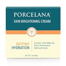 Porcelana Daytime Hydration Cream For Face & Body [Updated Formula] - Fades Dark Spots & Evens Skin Tone - For Sun & Age Spots, Acne Scarring, Melasma & Discoloration - Antioxidant Moisturizer 3 oz