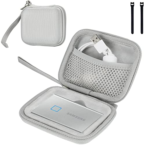 Image of ProCase Hard Carrying Case for Samsung T7 Portable SSD -Silver