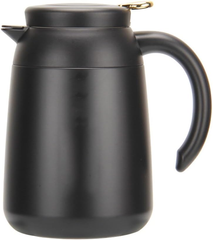 Braised teapot, large capacity office coffee pot, engraved copper plated insulation