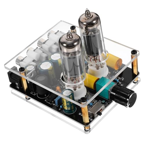 LIFKICH Préamplificateur à Tubes Électroniques HiFi pour Platines Vinyles Amplificateur Audio à Lampe pour Systèmes Home Cinéma