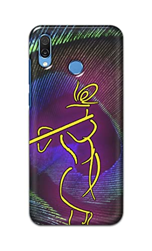 Image of PRINTFIDAA Lord Krishna On Peacock Feather Hard Back Cover for Honor Play, COR-AL10, COR-L29, COR-L09 Back Cover -(P6) KAT1007