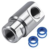 RUHUALIFE 1/2 Inch Stainless Steel High-Pressure Hose Reel Swivel Fitting Joint Heavy-Duty with Grease Fitting and Ball Bearing Swivel Mechanism，Leak-Proof, 1/2