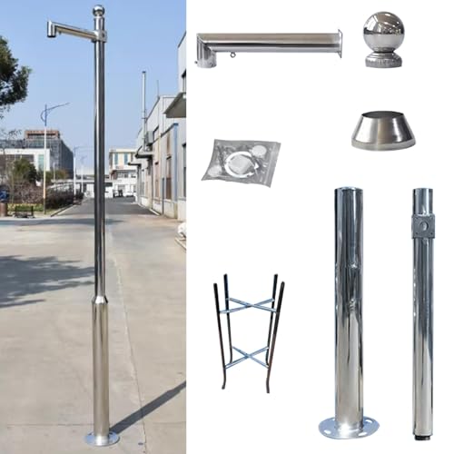 Poteau pour caméra de sécurité extérieure C, support grand angle étanche de 2m