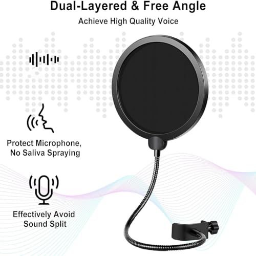 Bras de microphone pour bureau de streaming et visioconférence - 2