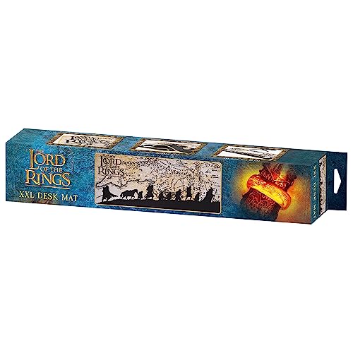 Image of SUBSONIC The Lord of The Rings Mouse Pad 35x15 in Extra Large Mousepad | Official Licence, Desk Mat with Smooth Surface Optimised for Mouse Sensors, Non-Slip gaming Mousepad Base and Stitched Edges