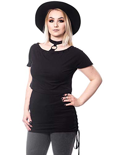 Heartless Clothing Taint Top - Camiseta para Mujer Negro M