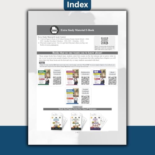Image of Examcart One For All School Entrance Class 6 Reasoning (Mental Ability Test) Book 2027 | Complete Theory & 1400+ Practice Questions | For JNV, Sainik, RMS, CHS, & Other School Exams (English Medium)