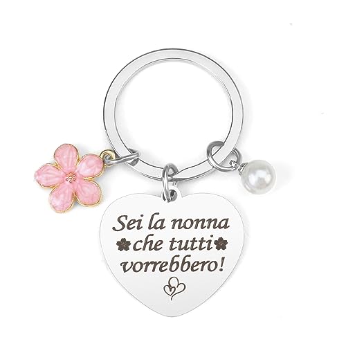 Hightopup Regalo Nonna Portachiavi Cuore Regalo Nonna Compleanno Festa Dei Nonni Idee Regalo Regalo Nonni Regali Nonna Portachiavi Donna Regalo Festa Dei Nonni - Sei La Nonna Che Tutti Vorrebbero