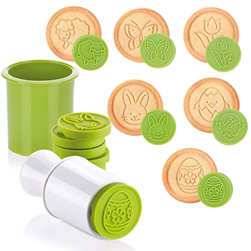Moules De Tampons, Set De Tampons À Biscuits, Biscuits De Pâques Ensemble, Moule à Biscuits en Emporte Pièces pour Cuisson Bricolage, Décoration de Biscuits, Cadeaux pour Enfants