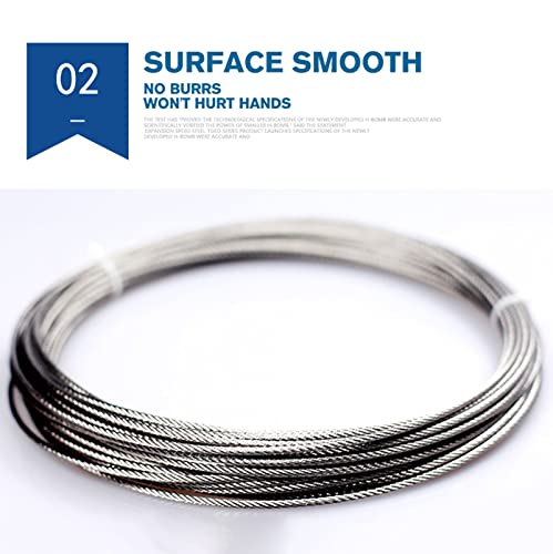Cable de acero trenzado 1 mm 6 Imagen adicional