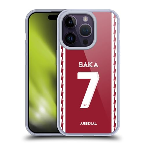 Funda Arsenal FC Bukayo Saka para iPhone 14 Pro carcasa de gel