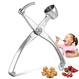 Veemoon Heavy Duty Cherry Pitter & Olive Corer Tool - Stainless Steel Cherry Pit Remover for Efficient & Olive Pitting - for Making Jam and Dishes