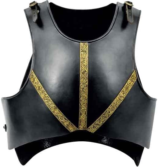 Black Armour Huscarl Cuirass Medieval Halloween Costume LARP Cosplay Knight Armor