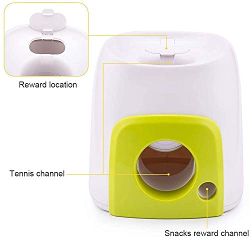Lnteractive Lanceur de balle automatique pour chien, tennis, chiens et chats, Stecto lanceur de balle automatique, balle de tennis pour la machine de récompense pour chiens