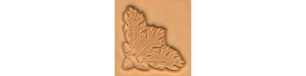 Tandy Leather Oak Leaf Corner Craftool 3-D Stamp 8536-00