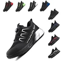 Loiston Scarpe Antinfortunistiche Uomo Donna Leggere Scarpe da Lavoro Scarpe Sicurezza Antiscivolo Son-2 Grigio EU41