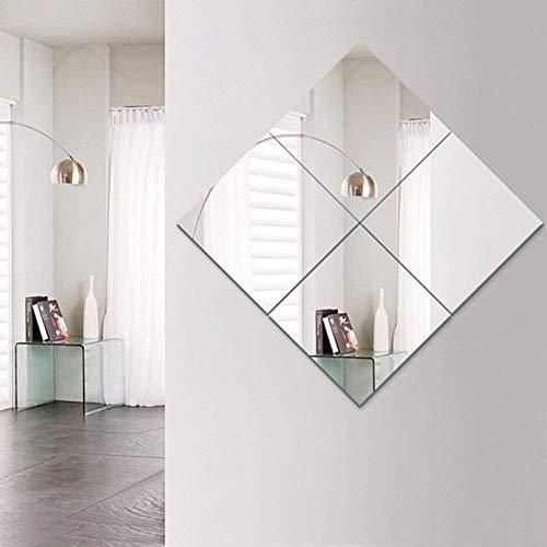Miroirs muraux sans cadre pleine longueur avec film anti-explosion et base - 3
