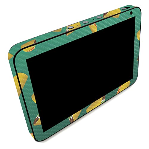 Image of MightySkins Carbon Fiber Skin Compatible with Amazon Echo Show 8 (Gen 2) - Tacos | Protective, Durable Textured Carbon Fiber Finish | Easy to Apply | Made in The USA