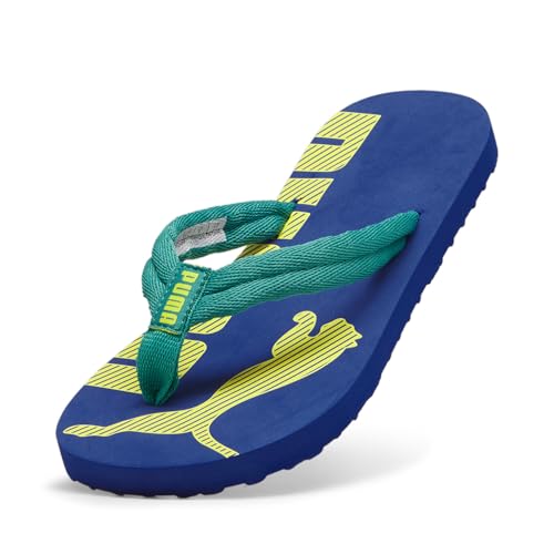 PUMA Unisex Kinder Epic Flip V2 Jr Flip-Flops, Sparkling Green Cobalt Glaze Lime Sheen, 35.5 EU