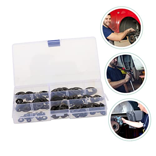 GLEAVI 680 Peças Lavador de dentes interno clipes de aço inoxidável empurrar arruelas clipes de velo