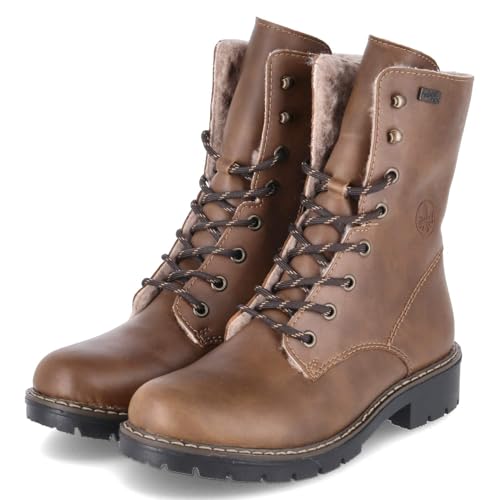 Rieker Y9184 Bottes à lacets Femme bottines confortables chaudes d'hiver