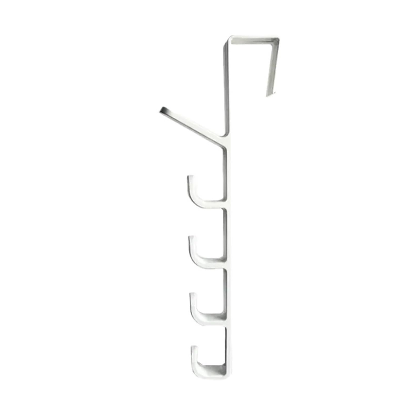 NKTFKQZJZ Single Cabinet Door Hooks for Clothes Bags Towels Kitchen Bathroom Storage(White)