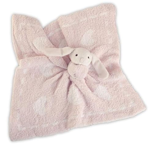 Image of Barefoot Dreams Cozychic Dream Mini Blanket with Buddie Pink White