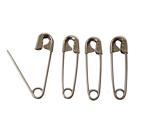 Niftyplaza - Safety Pins 1-1/16 Inch Safety Pins, 500 Silver Safety Pins For Clothes, Safety Pins Bulk, Rust Resistant Pins For Clothes, Diapers, Laundry, Hijab And More #TOP2