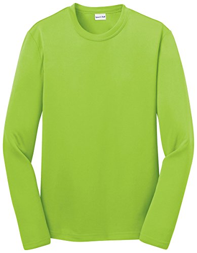 SPORT-TEK Boys Long Sleeve PosiCharge Competitor Tee S Lime Shock