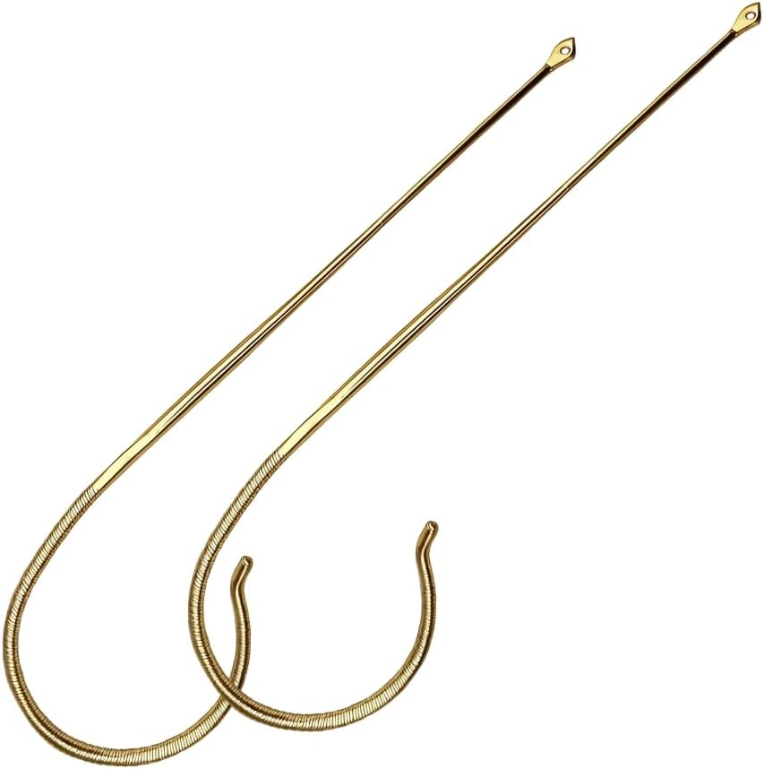 Wrap Around Cable Temple Arms Replacement for Ray Ban 3030 Outdoorsman Aviator Sunglasses with Wire Wrap Ears Gold 180mm
