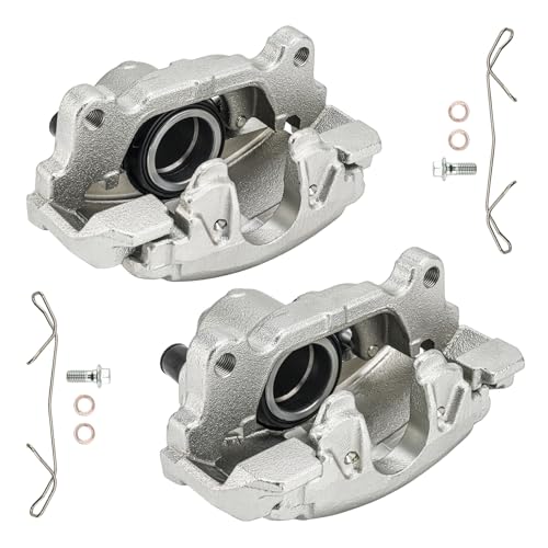 Image of PHILTOP Front Brake Caliper 19-B2974, 19-B2975 Compatible with 2005-2018 Volkswagen Jetta, 2012-2019 Volkswagen Beetle, 2010-2014 Volkswagen Golf, 2006-2009 Volkswagen Rabbit, 2010-2013 Audi A3