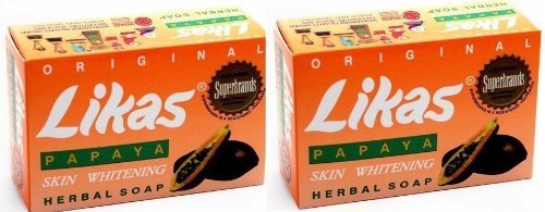 Likas Papaya Herbal Whitening Soaps for Even, Acne Free Complexion