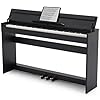 MUSTAR Digital Piano 88 Weighted Keys for Beginners, Full-Size 88 Key Piano Keyboard Semi Weighted, Electric Piano Keyboard 88 Keys with 3 Pedals, USB/MIDI, Wireless Connection (Black)