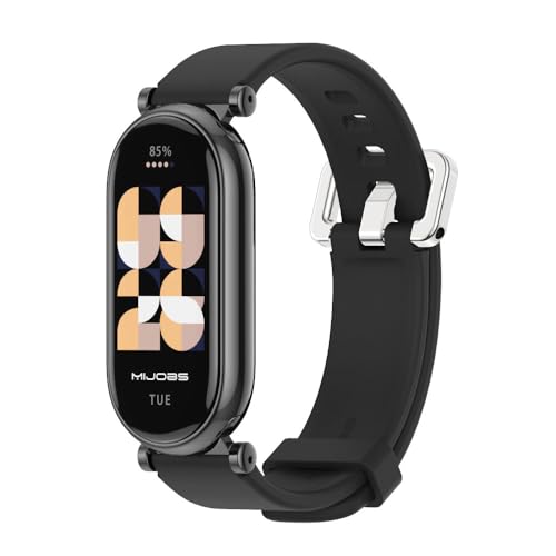MIJOBS Xiaomi Mi Band 10/9/8 �ւ��o���h �V���I�~�o���h 10 �V���J�Q���X�}�[�g�E�H�b�` Mi Band 9 �Ή� �����p�X�g���b�v