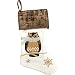 Comfy Hour 18"x11" Wood Owl Stocking