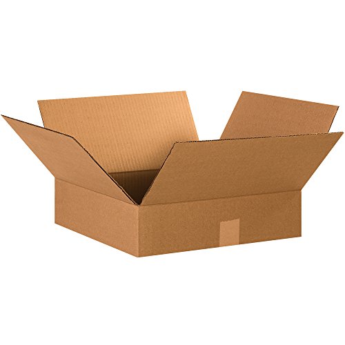Image of TAPE LOGIC 15 x 15 x 4 Corrugated Cardboard Boxes, Flat 15 inchL x 15 inchW x 4 inchH, Pack of 25 | Shipping, Packaging, Moving, Storage Box for Home or Business, Strong Wholesale Bulk Boxes