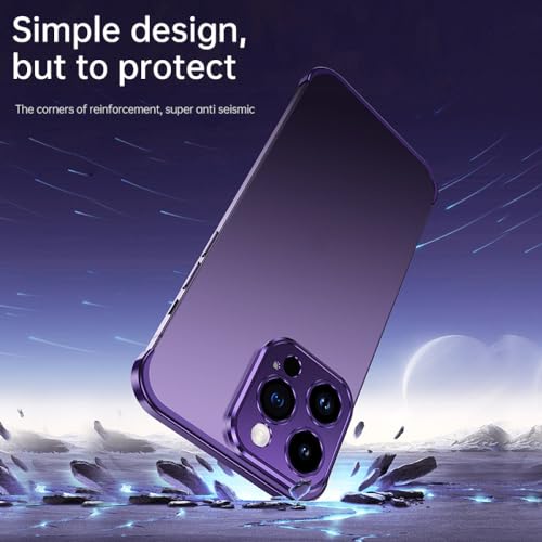 Couverture de coussinets d'angle en métal pour sécuriser l'objectif de l'iPhone 14