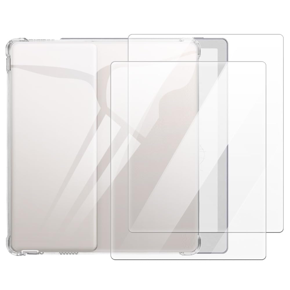 Funda Onyx Boox Leaf 5 7.0 2025 con protector pantalla cristal templado transparente 2 en 1 8