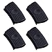 2 Pares Agarraderas de Silicona para Ollas Resistentes Al Calor, Soportes de Silicona para Mango Caliente, Negro Fundas de Mango Caliente de Silicona, para Horno SartéN Utensilios Sartenes